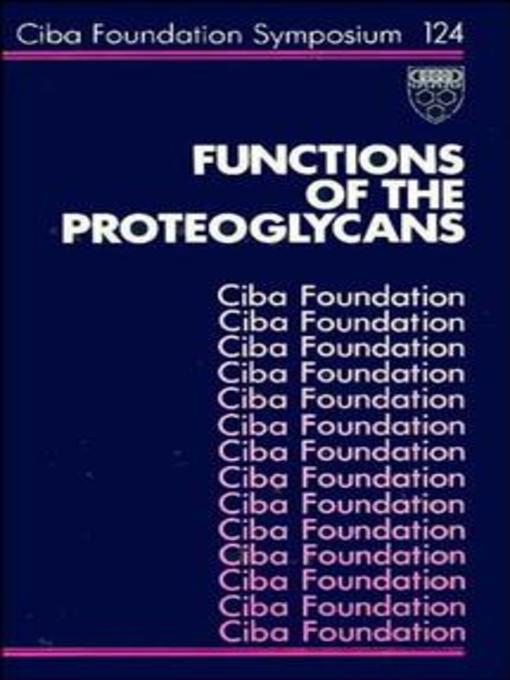 Upplýsingar um Functions of the Proteoglycans eftir David Evered - Biðlisti